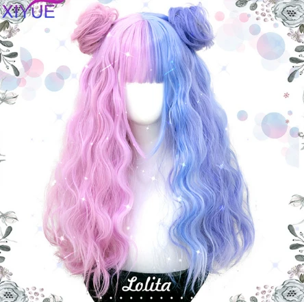 Pink and Purple pastel wig