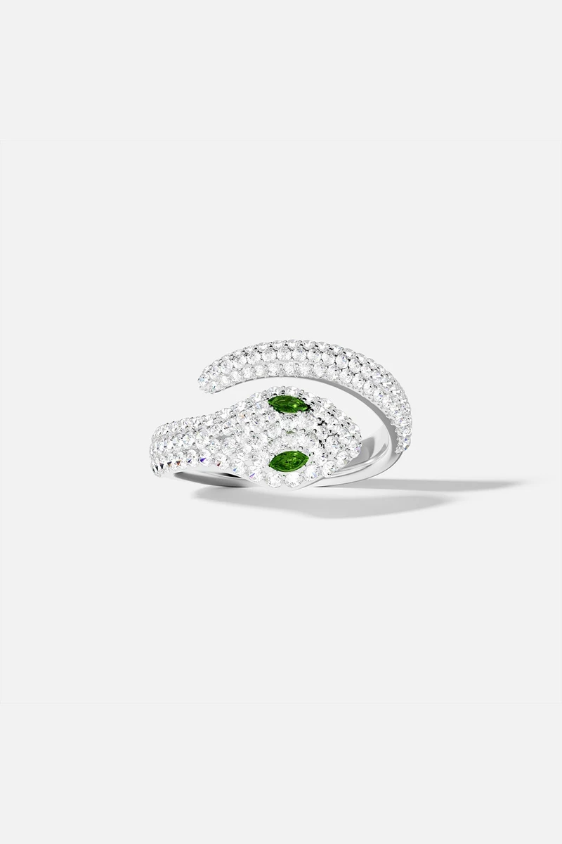 Bague Ouverte Kaa - Argent