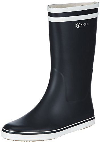 Aigle Malouine Bt, Bottes de Pluie Femme, Bleu (Marine/Blanc), 39 EU