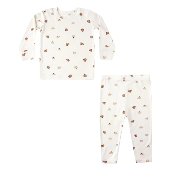 Ensemble Pyjama Citrouilles | Ecru