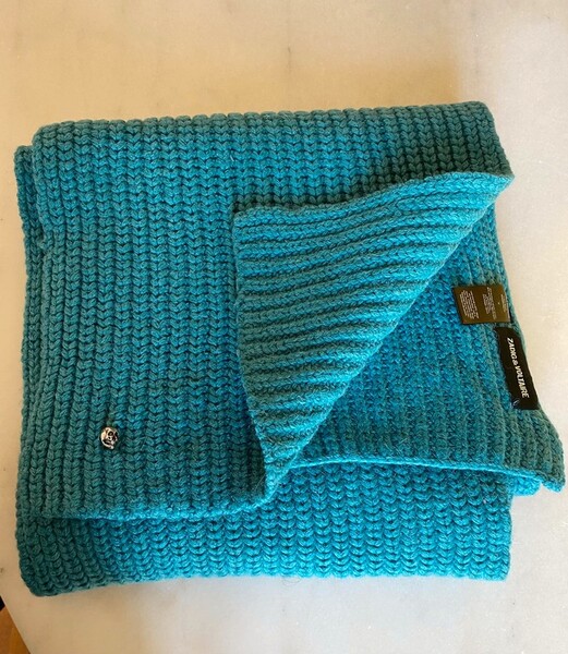 Écharpe Zadig et Voltaire laine bleue
