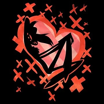 Angel Dust Saint Valentin - Hazbin Hotel | Sticker