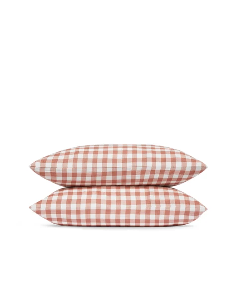 Taies d'oreiller x2 Gaze de coton double épaisseur