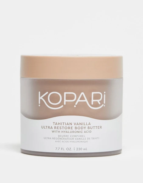 Kopari - Beurre corporel ultra régénérateur vanille de Tahiti avec acide hyaluronique (230 ml)