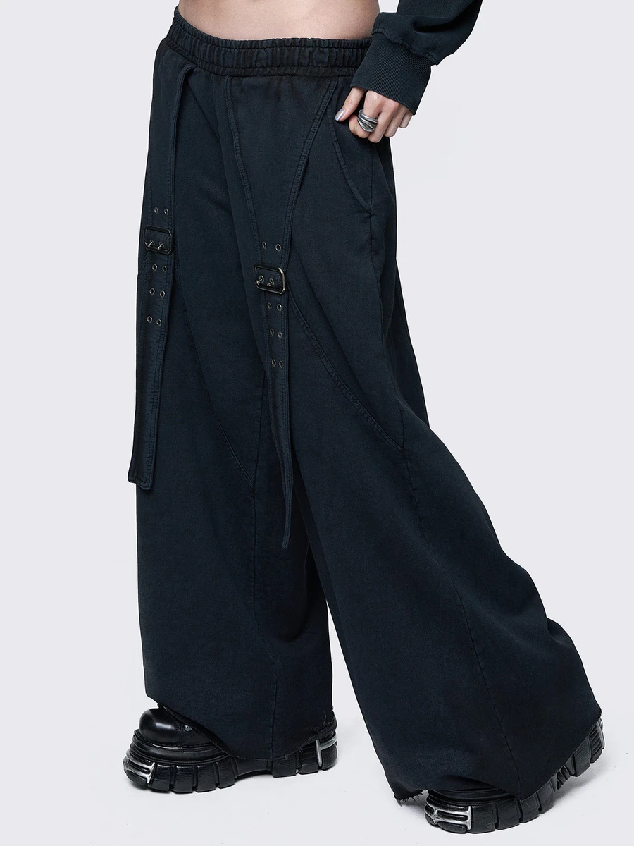 Hard Black Wash Sweatpants