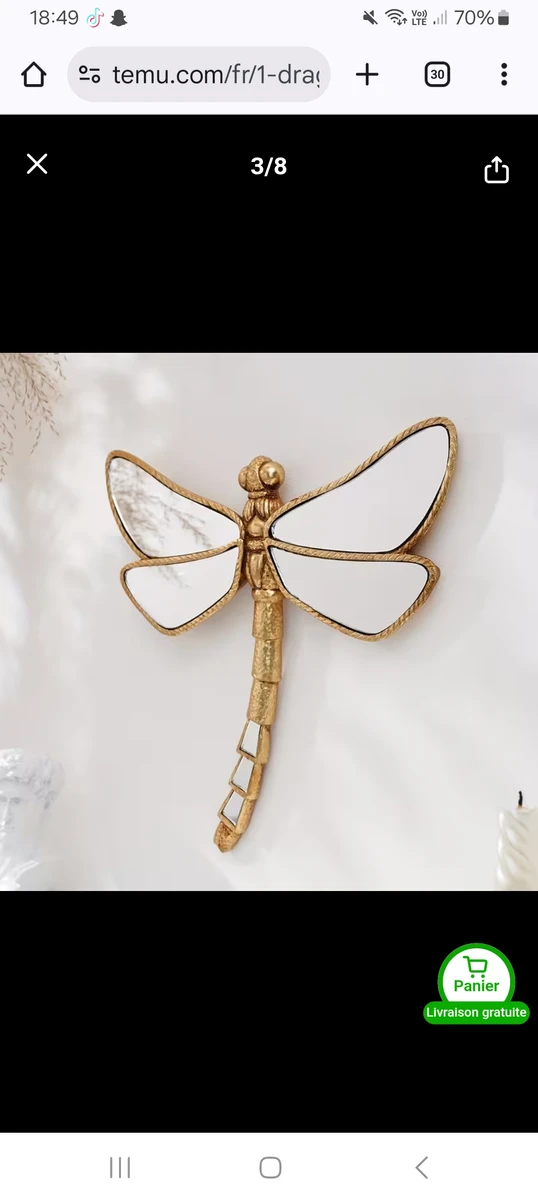 1 pièce décoration murale dorée déco - Temu France