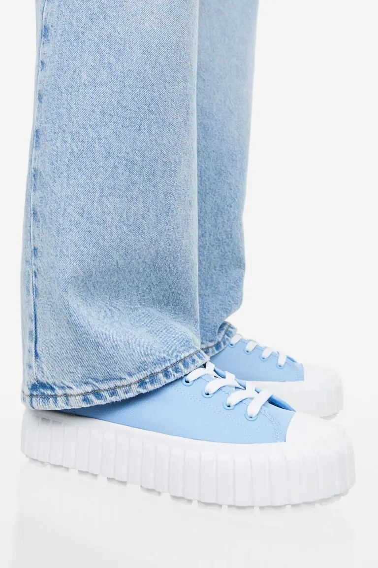 Sneakers à plateforme avec semelle épaisse