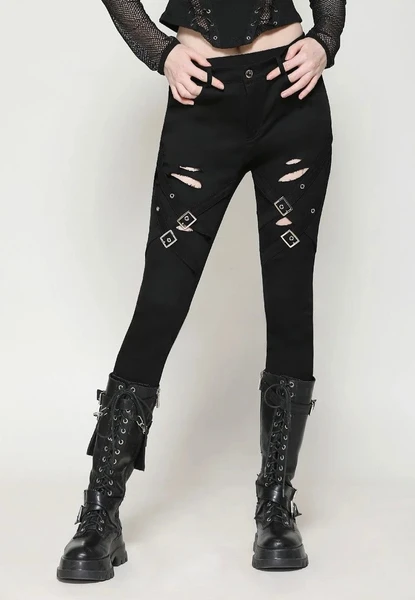 Dark In Love - Punk Versatile Distressed Long - Pantalons
