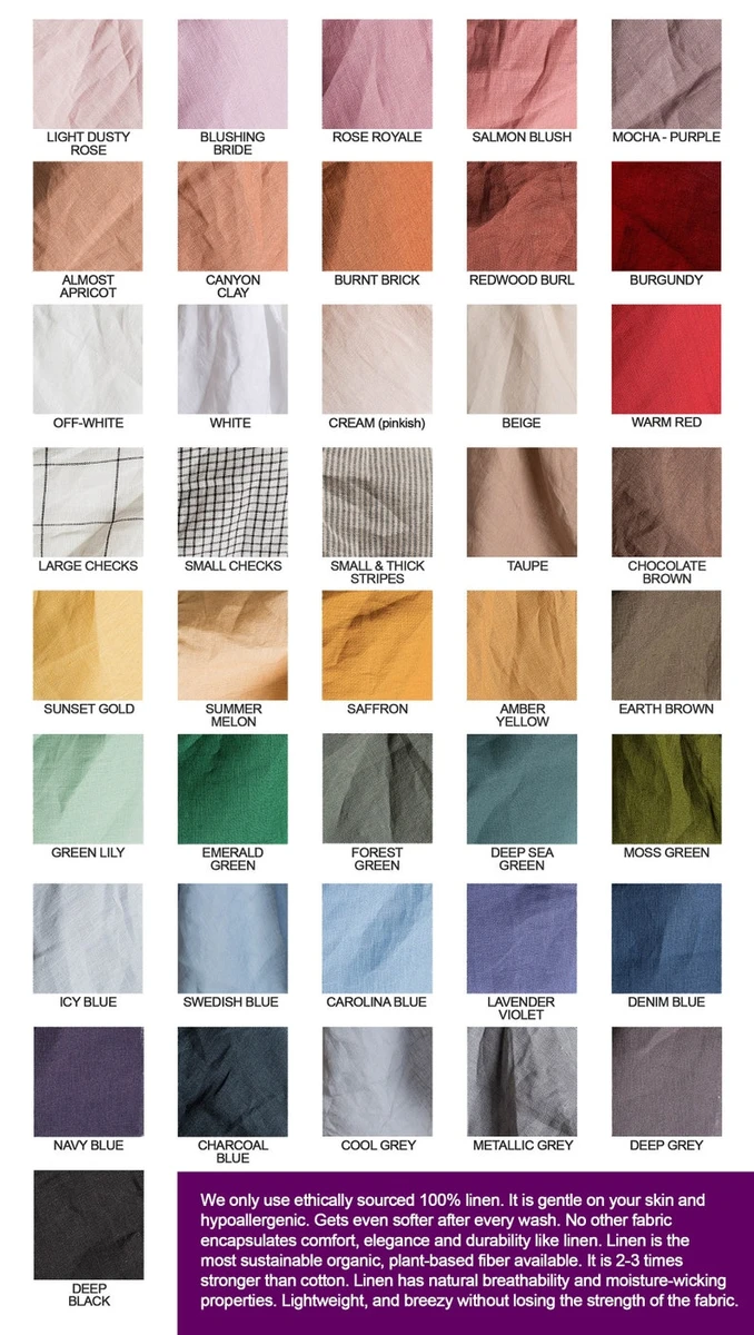 100% LINEN SHOWER Curtain 41 Color Option Natural European Linen Curtain for shower - Mothers Day Gift for Her