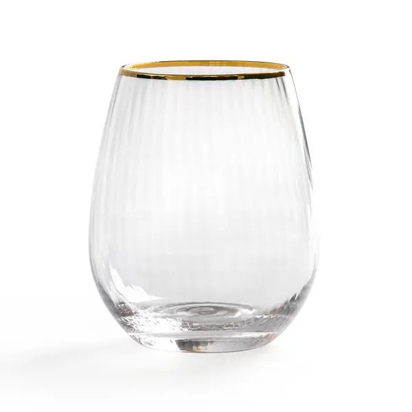 Lot de 4 verres striés, Lurik x2