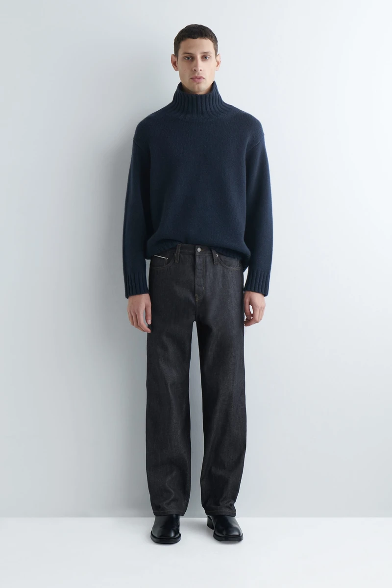 JEAN RIDER DROIT EN DENIM SELVEDGE BRUT