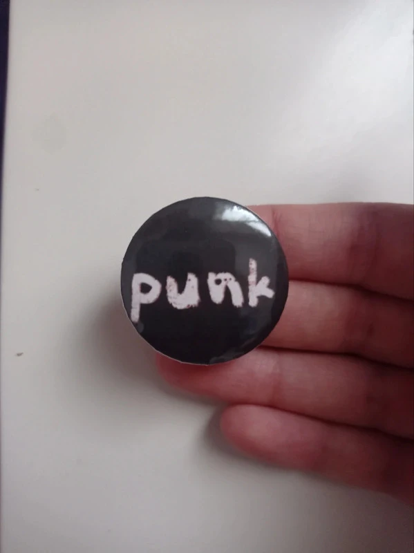 Punk black alternative pin