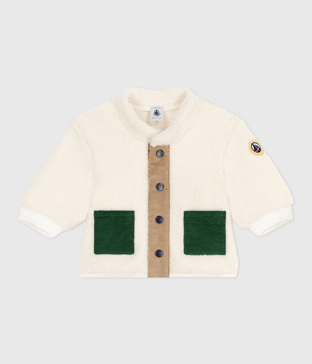Manteau bébé en sherpa