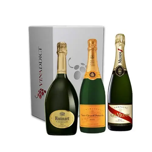 Coffret Vinaddict Champagne Prestige6-3 Bouteilles 75Cl