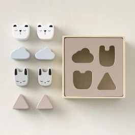 Boîte à formes en bois - Lapin