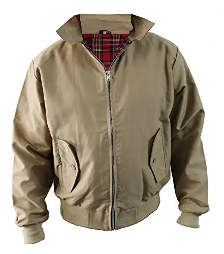 Veste Harrington classique / rétro / mode / scooter par Skytexuk - 10 couleurs - Tailles XS - 8XL - Marron - L