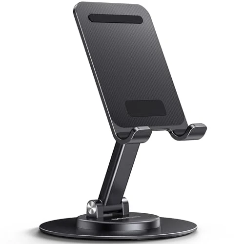UGREEN Support Téléphone Bureau Haut Réglable Porte Pose Smartphone Portable Pliable Compatible avec iPhone 16 Plus Pro Max 15 14 13 12 11 Galaxy S24 Ultra Plus S23 A15 A55 A05s