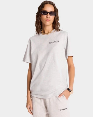 Health is Wealth T-Shirt - Heather Gray/Navy