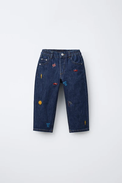 JEANS BAGGY BRODÉS CARS FLASH MCQUEEN © DISNEY