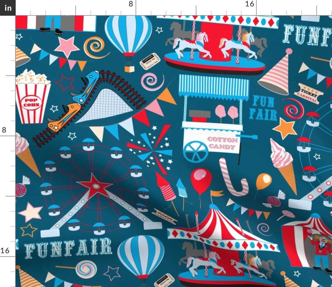 Fun Fair Fabric | Spoonflower
