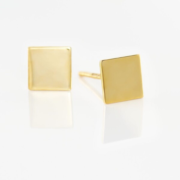 Boucles D'oreilles Puces Genovera Or Jaune