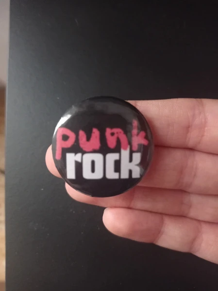 Punk rock music pin