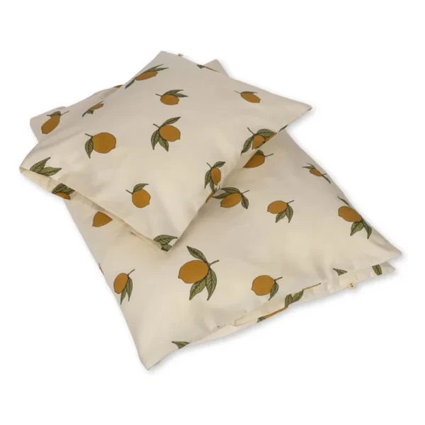 Parure de lit Lemon en coton bio | Jaune citron