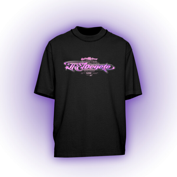 T-SHIRT NOIR TREI DEGETE