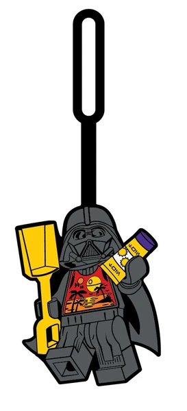 Étiquette de sac Dark Vador en vacances