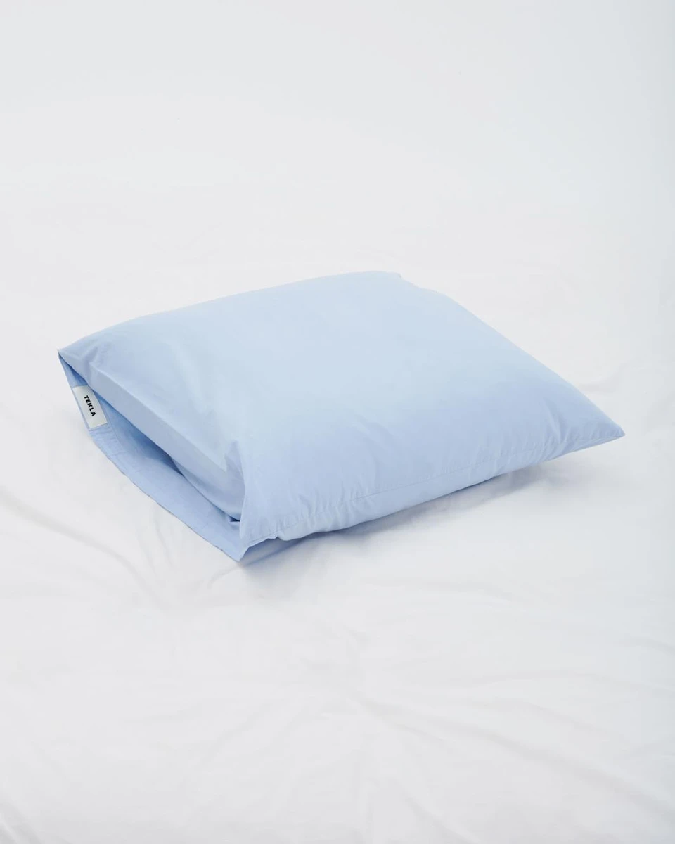 Percale pillow sham - Morning Blue 50x70 (paire)
