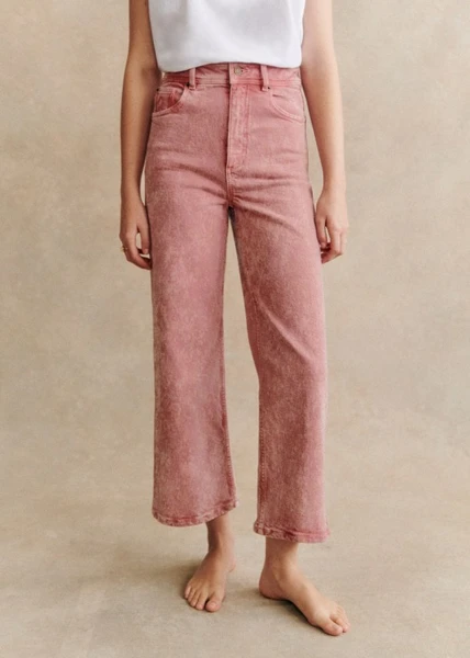 Le Crop - Rose - Coton biologique - textile biologique - Sézane