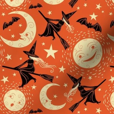 Broom_Ride Fabric | Spoonflower