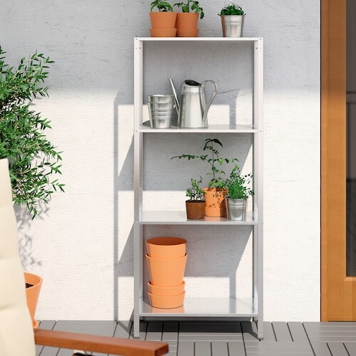 HYLLIS Étagère, intérieur/ extérieur acier zingué - IKEA - IKEA