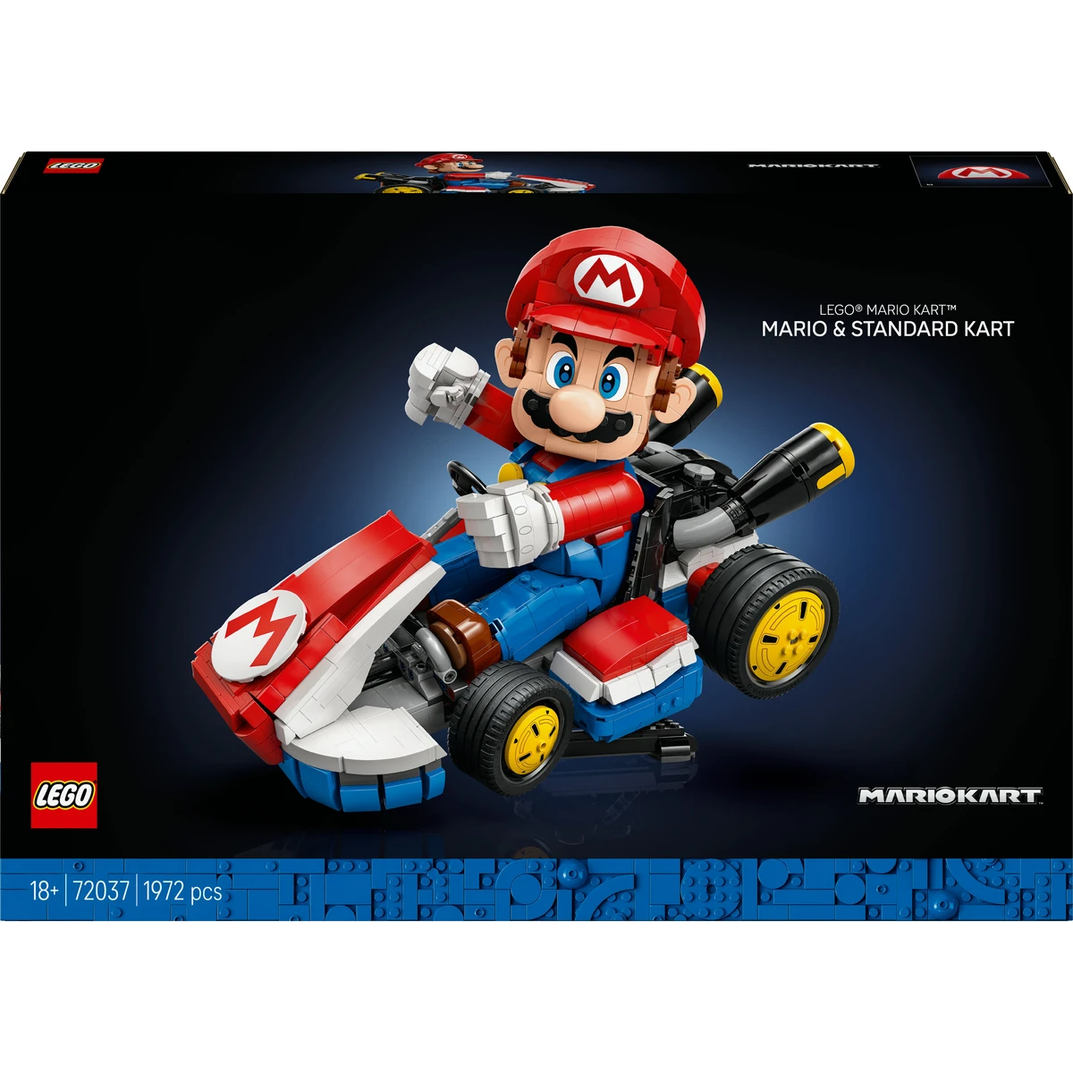 LEGO® Super Mario™ - Mario Kart™ : Mario et Kart Standard, Modèle à Collectionner - 72037