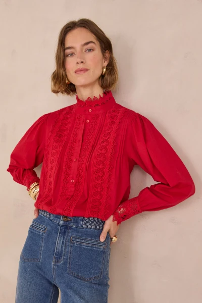 Blouse à broderie en 100% coton DALILA