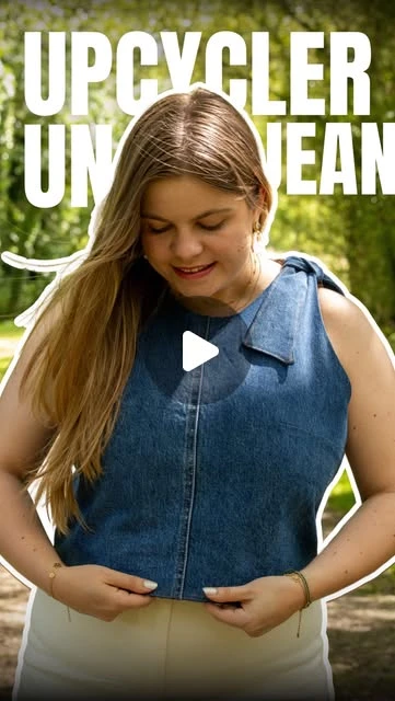 Juliette on Instagram: "Upcycler un jean n’était pas du tout prévu dans mes projets couture de cette année… et pourtant 😍👖✨J’avais deux inspirations en tête : un petit top en denim brut façon Balzac 💙 et un joli nœud sur l’épaule comme ceux qu’on voit chez Sézane 🎀Du coup, je suis partie d’une valeur sûre : le patron Harriet de chez @anceaparis 🤍Pour conserver l’esprit jean, j’ai utilisé un de mes anciens denims et j’ai même récupéré la couture du milieu de jambe pour la placer au milieu devant et au milieu dos 👀 Un petit détail que j’adore et qui rappelle complètement l’origine du tissu 👖Et comme j’aime les jolis intérieurs autant que les jolis extérieurs 😅 j’ai choisi un vichy pour la doublure et j’ai assemblé le tout avec des finitions invisibles ✨Résultat : un top presque réversible ! Bon, le nœud à l’épaule l’empêche de l’être totalement, mais honnêtement… je n’ai aucune envie de m’en passer tellement il est mignon 😍Je crois que c’est déjà l’un de mes tops préférés de l’été ☀️💛[couture, upcycling, denim, top Harriet, Ancéa paris, fait main, cousette, mode durable] #anceaparis #topharriet #upcycling #upcyclingjean"