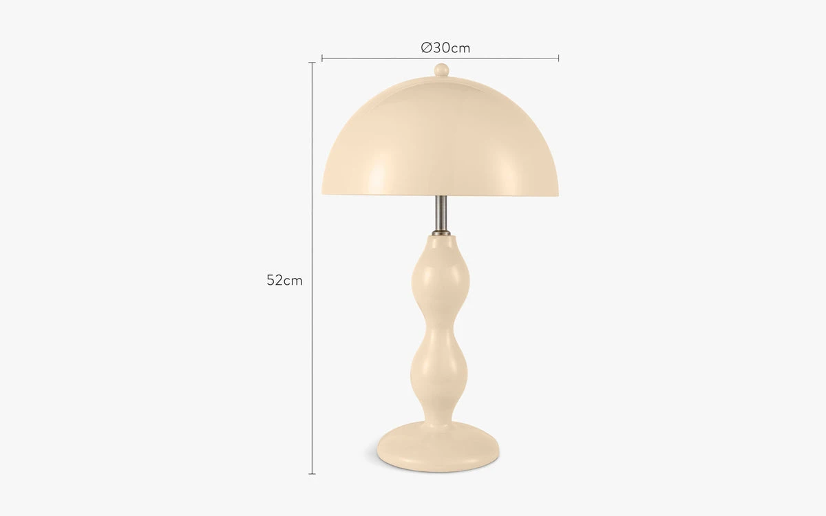 Lampe de table - Beige glossy - NV GALLERY - POWERS – NV Gallery