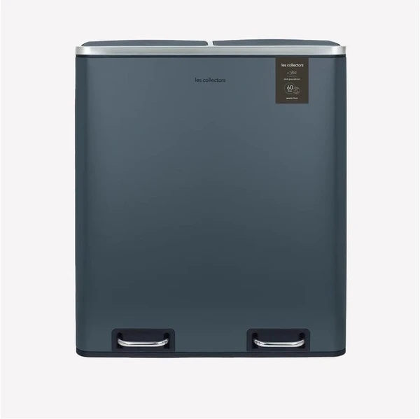 Poubelle de Tri 2 x 30L - Gris Foncé