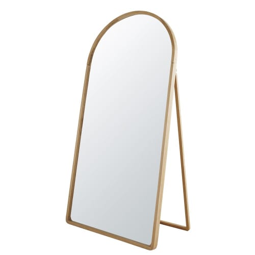 Miroir arrondi en chêne beige 80x167 AMALYN | Maisons du Monde | Votre wishlist sur Listy