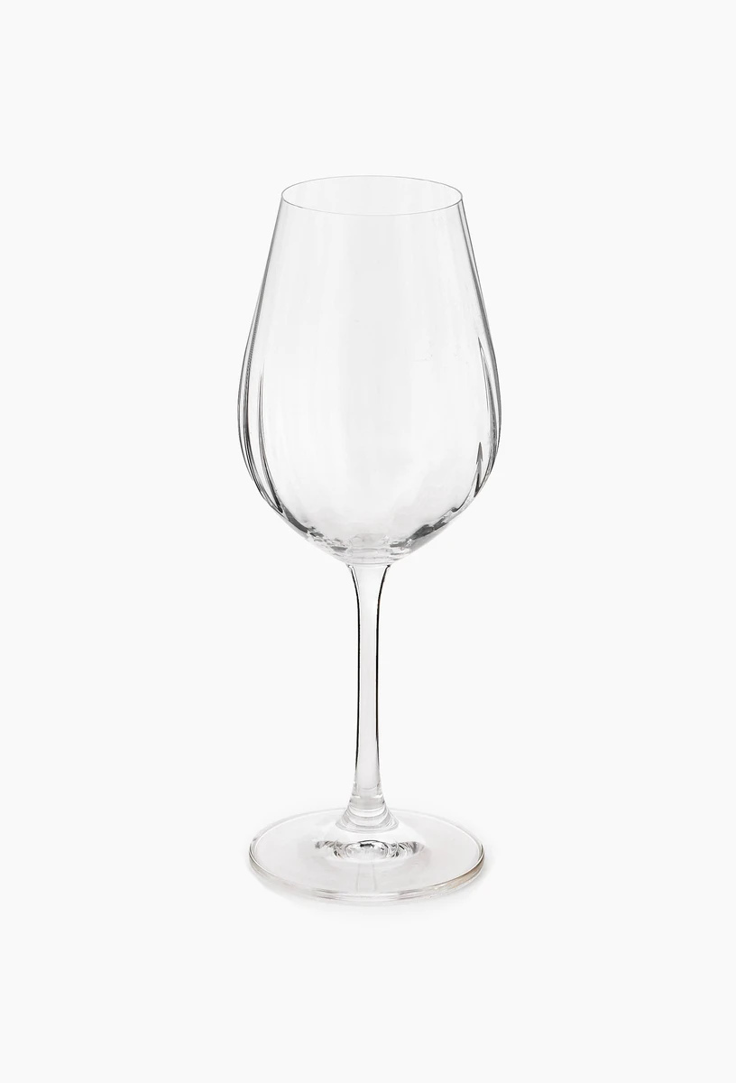 Verre à vin finition striée, 40cl
