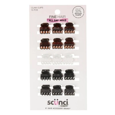 scunci | No-Slip Grip Recycled Mini Claw Clips