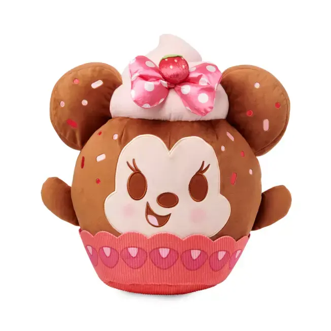 Disney Store Peluche Minnie moyenne Cupcake à la fraise