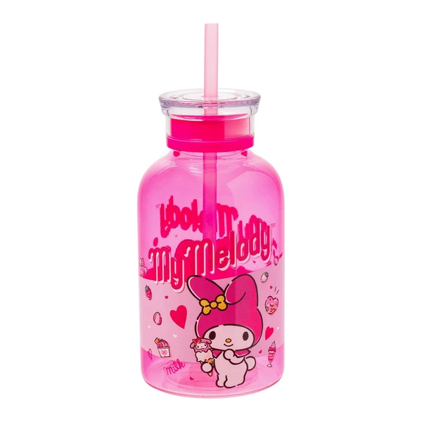 My Melody 15oz Mini Milk Bottle Glass Tumbler