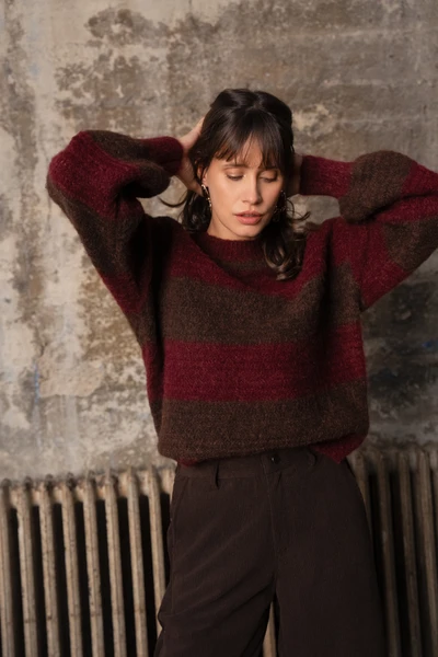 Pull Ysorine - burgundy