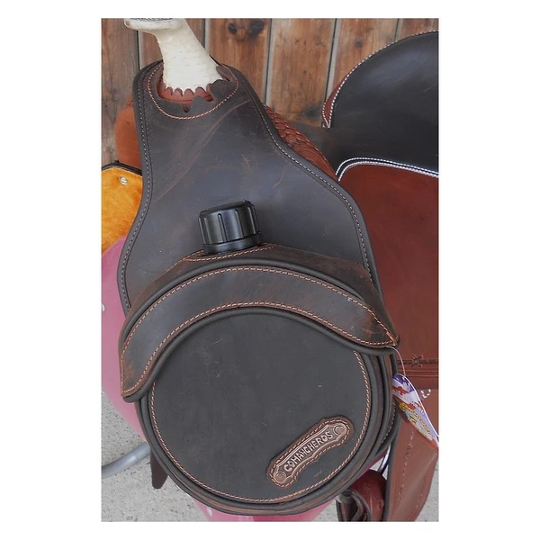 SACOCHE GOURDE DE POMMEAU EN CUIR COMANCHEROS