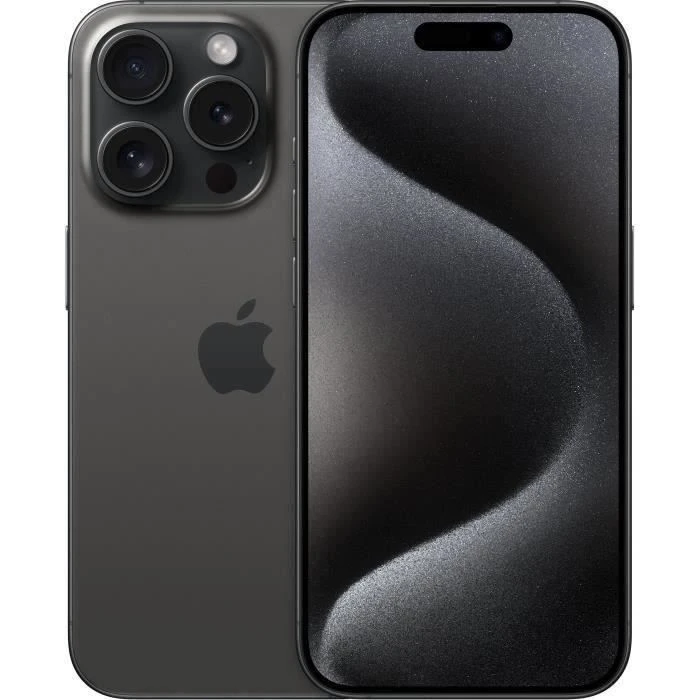 APPLE iPhone 15 Pro 128GB Black Titanium (2023) - Reconditionné - Excellent état