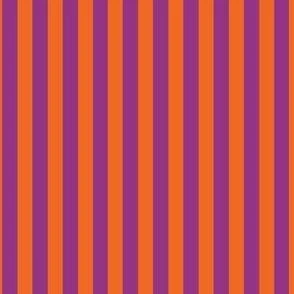 purple and orange stripes Fabric | Spoonflower