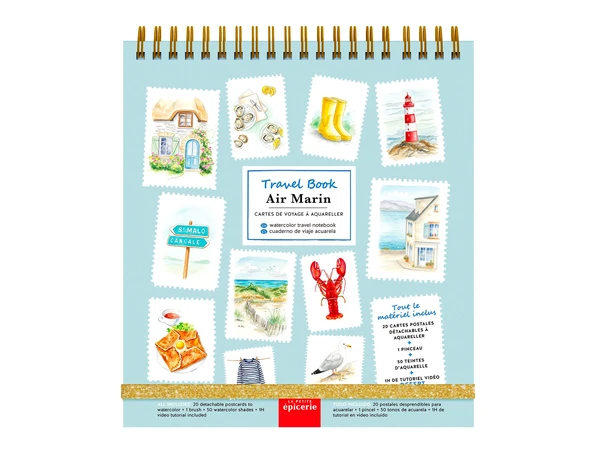 Travel Book - Carnet aquarelle - thème Air Marin Default Title