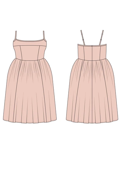 Mora Vintage Fit and Flare Dress PDF Sewing Pattern