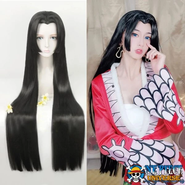 One Piece Boa Hancock Cosplay Wig (Long Black Hair) | One Piece Universe Store